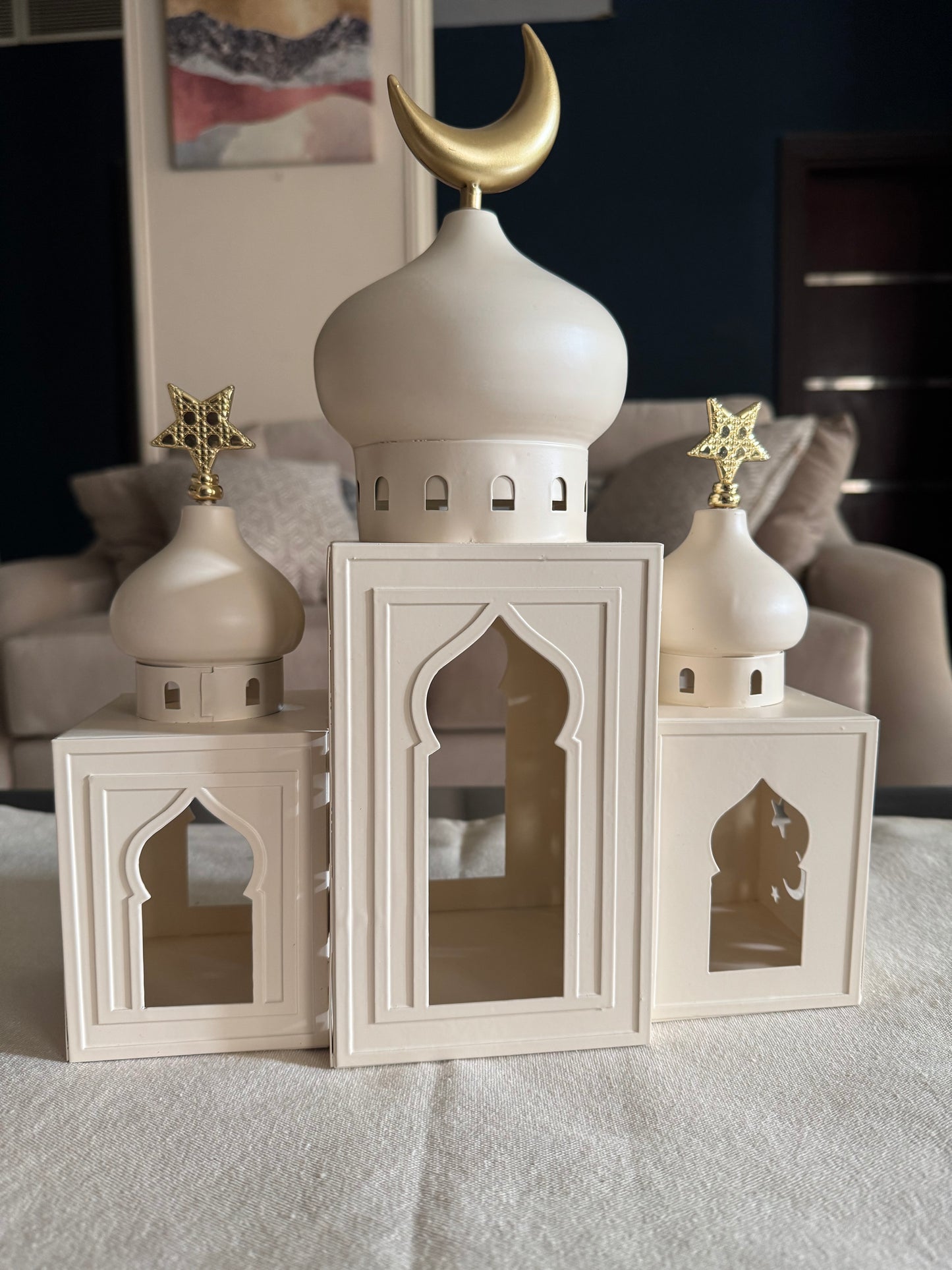 Beige Mosque Decorative Piece