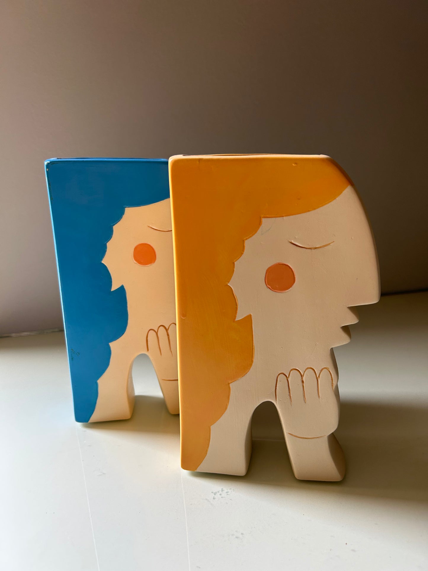 Curly Hair Face Vase