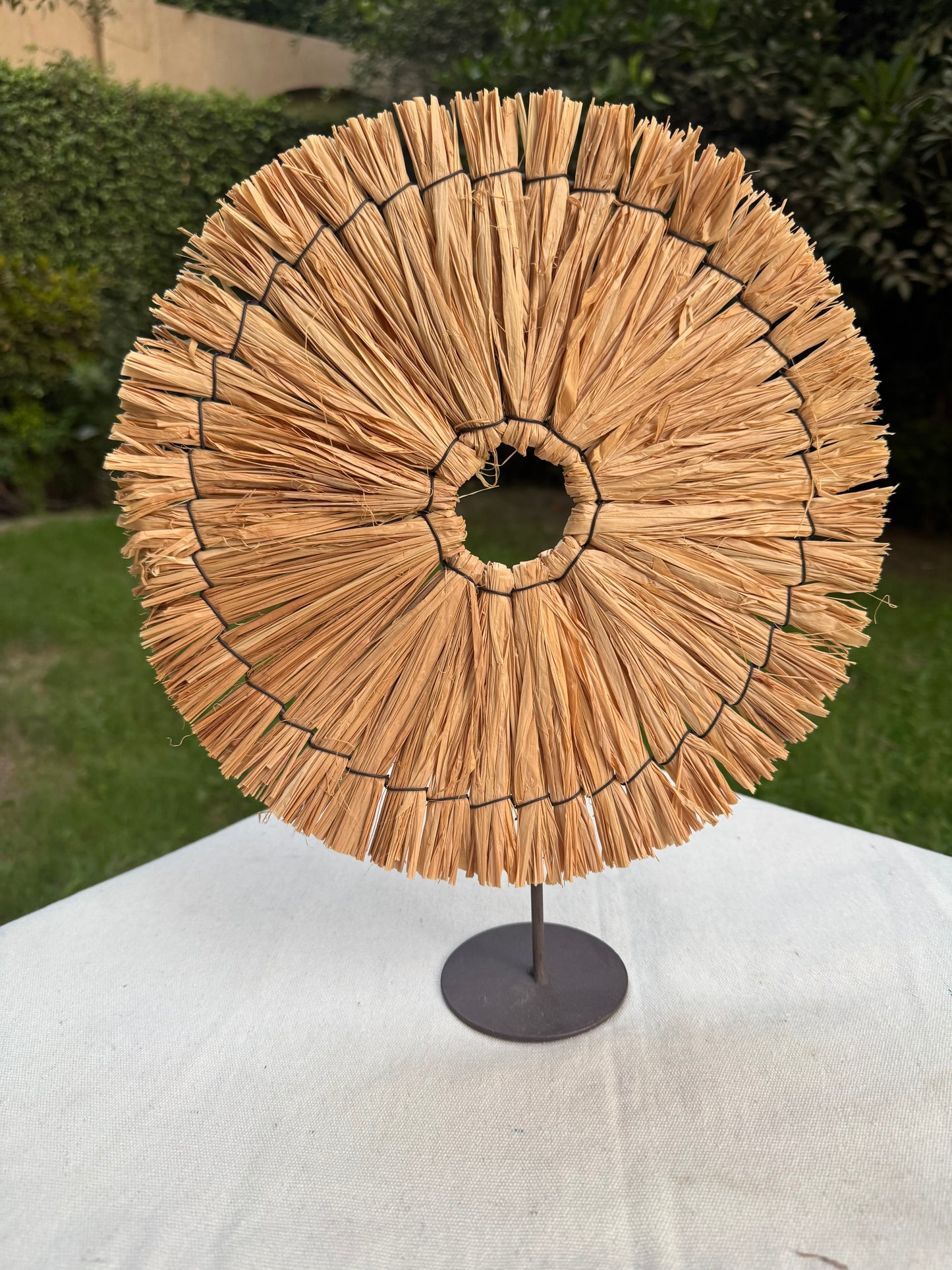 Raffia Sunburst Stand