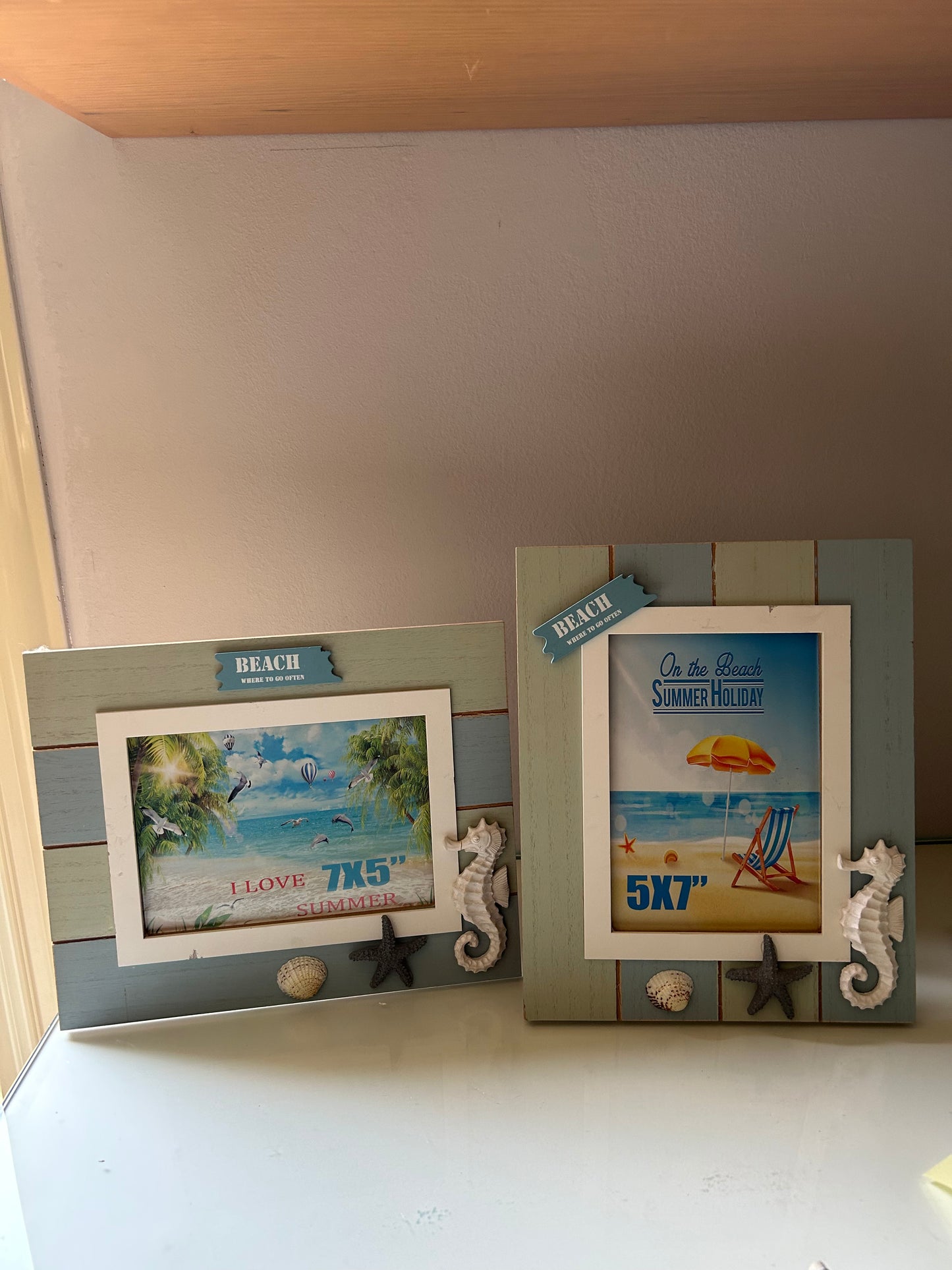 Blue and Green Picture Frames