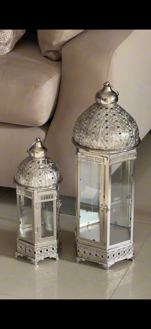 Silver Stand Lanterns