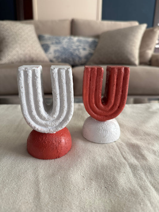 WhitexRed Decorative Set