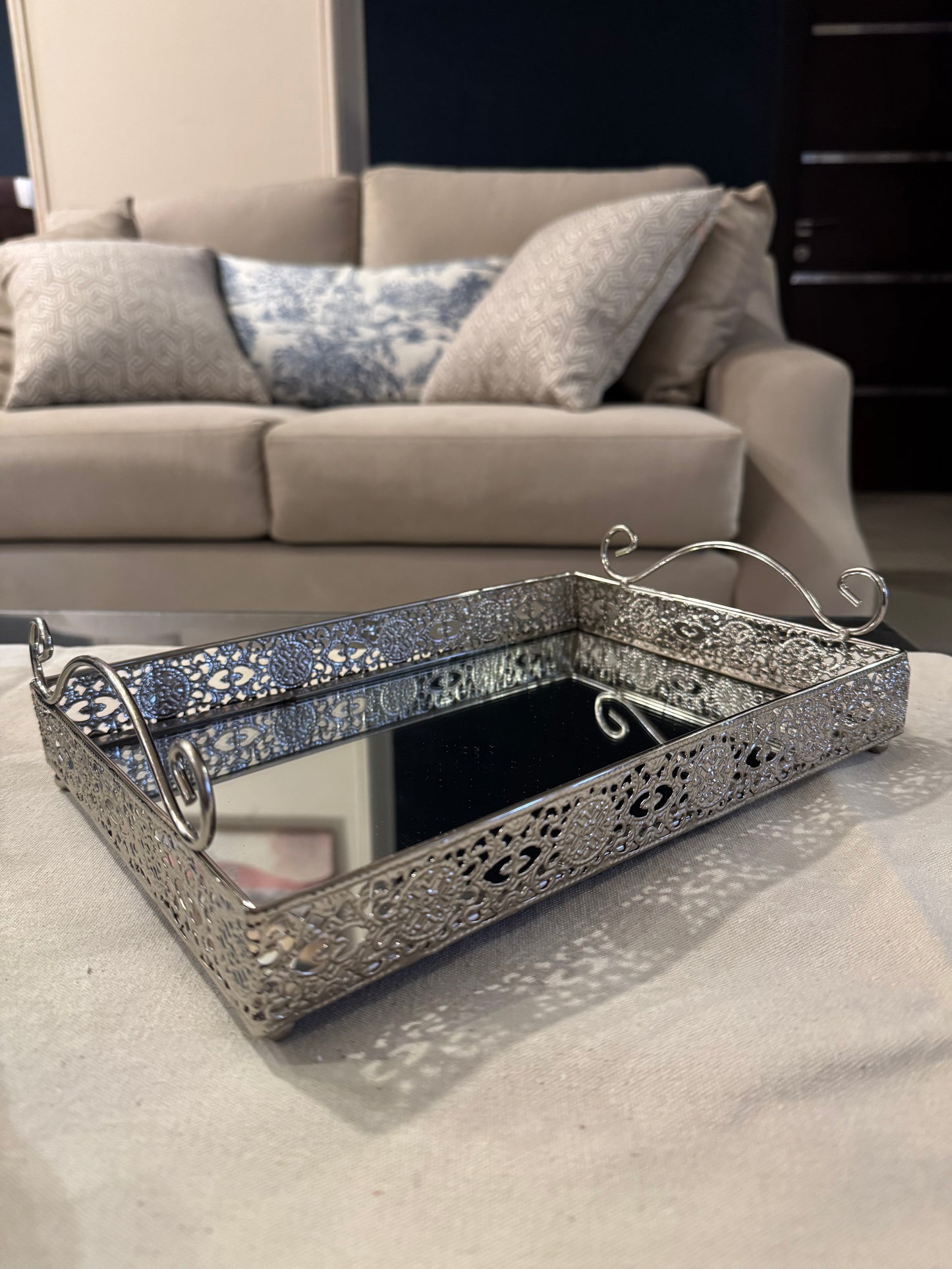 Silver Metal Tray