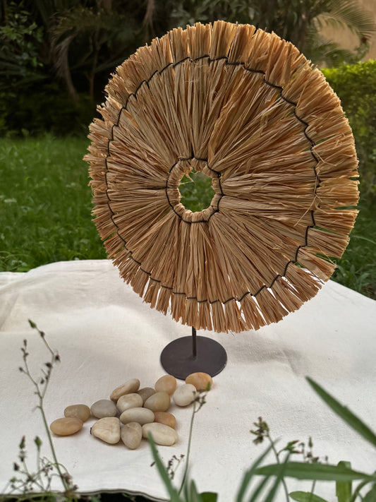 Raffia Sunburst Stand