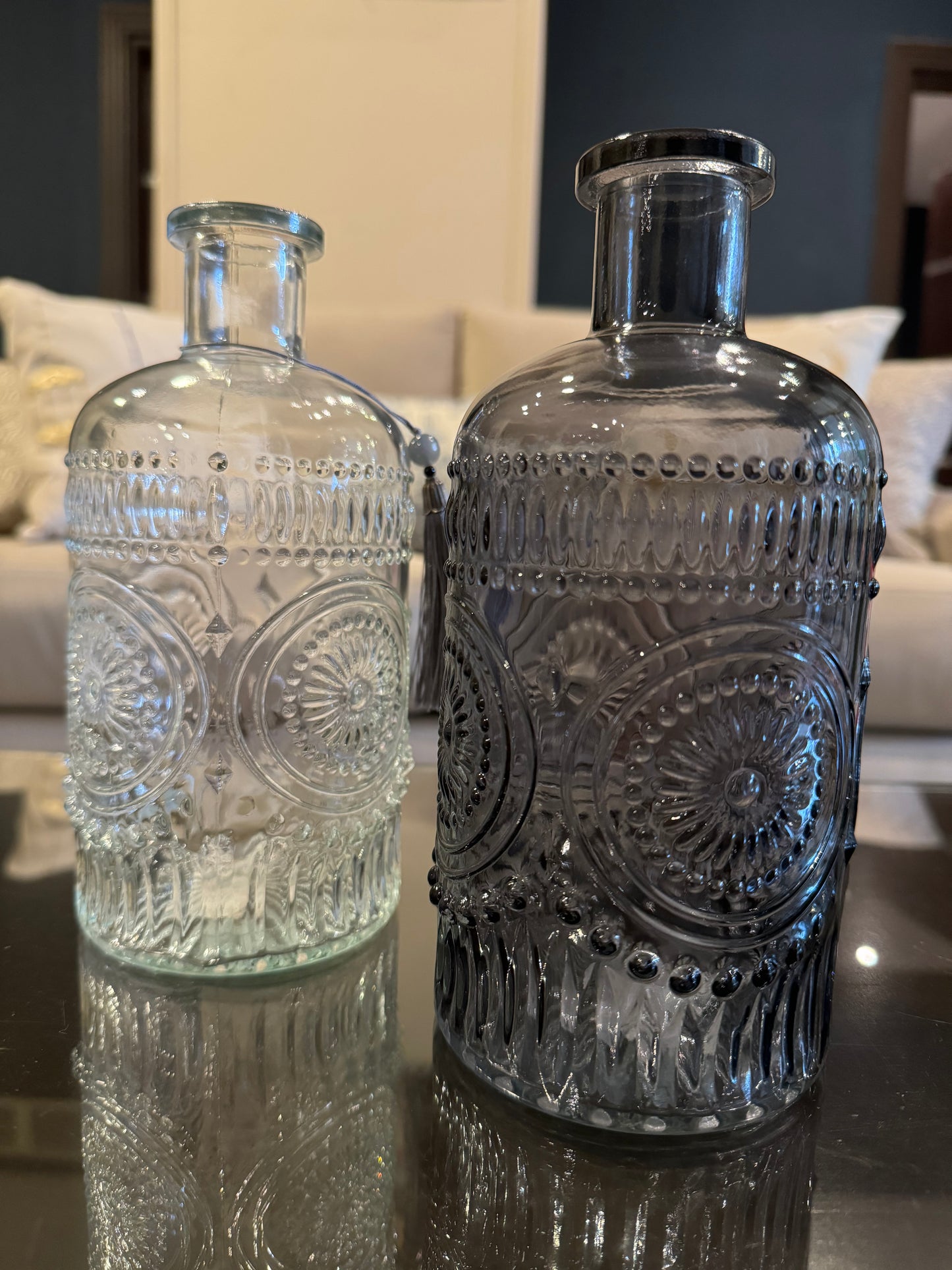 Glass Patterned Vases